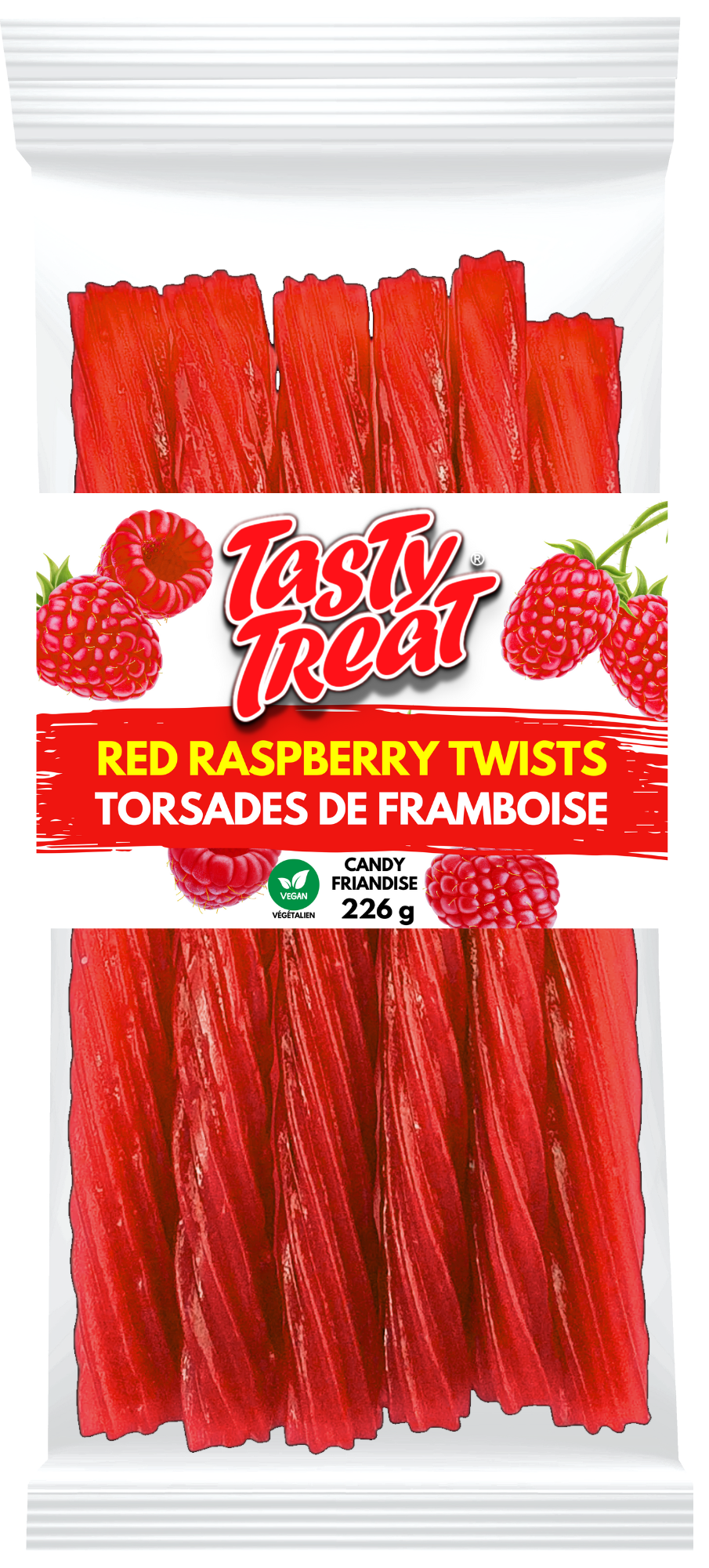 Red Raspberry Licorice Twists 226g