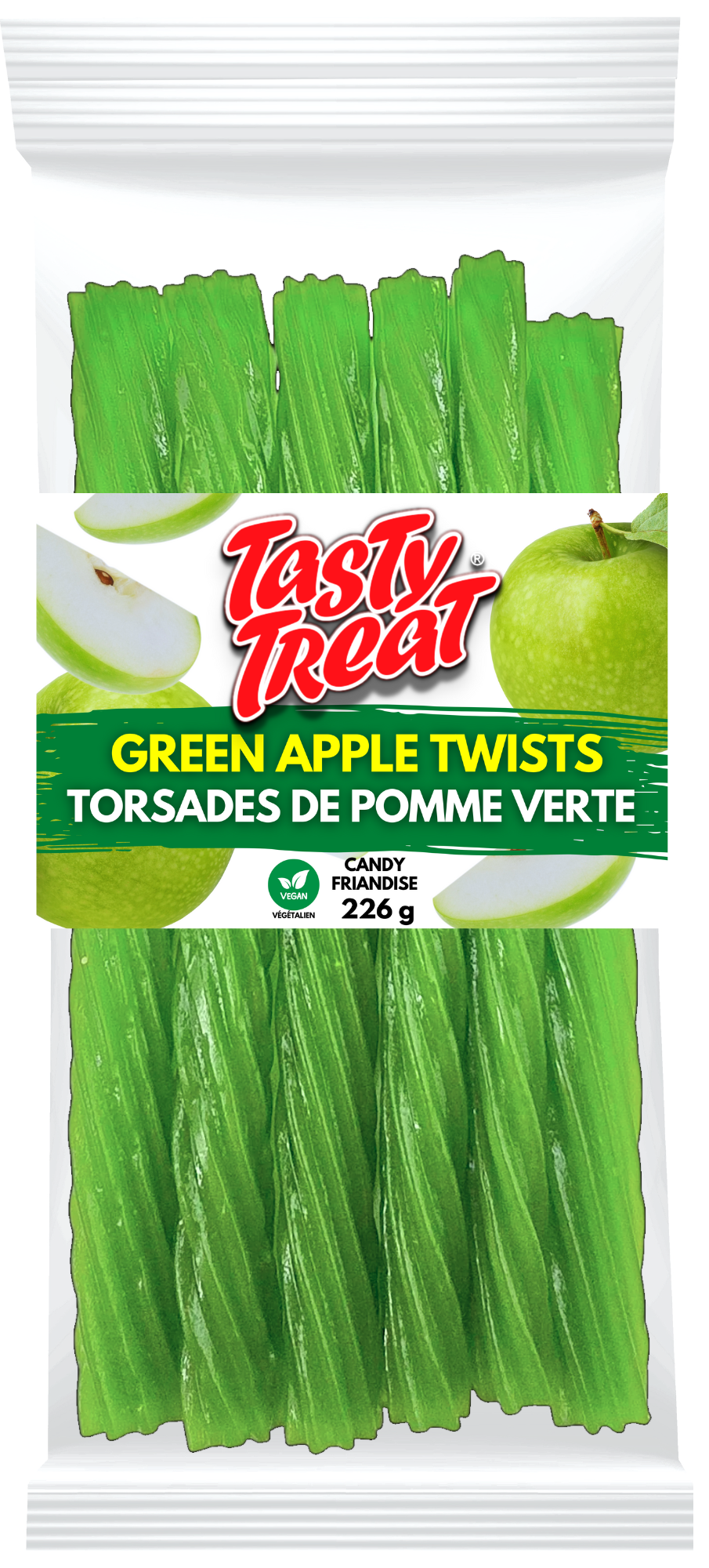 Green Apple Licorice Twists 226g