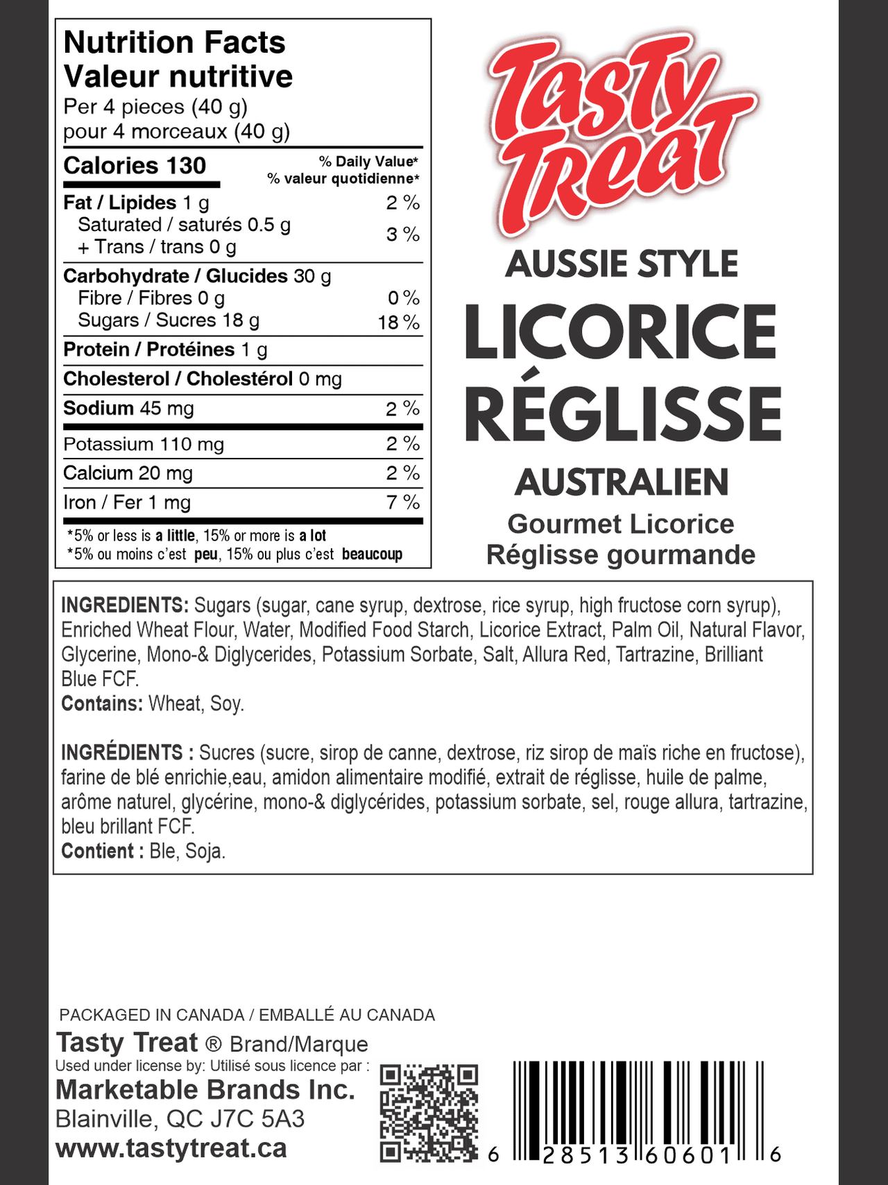 Aussie Style Black Licorice 150g Bag