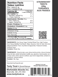 Strawberry Licorice Twists 226g