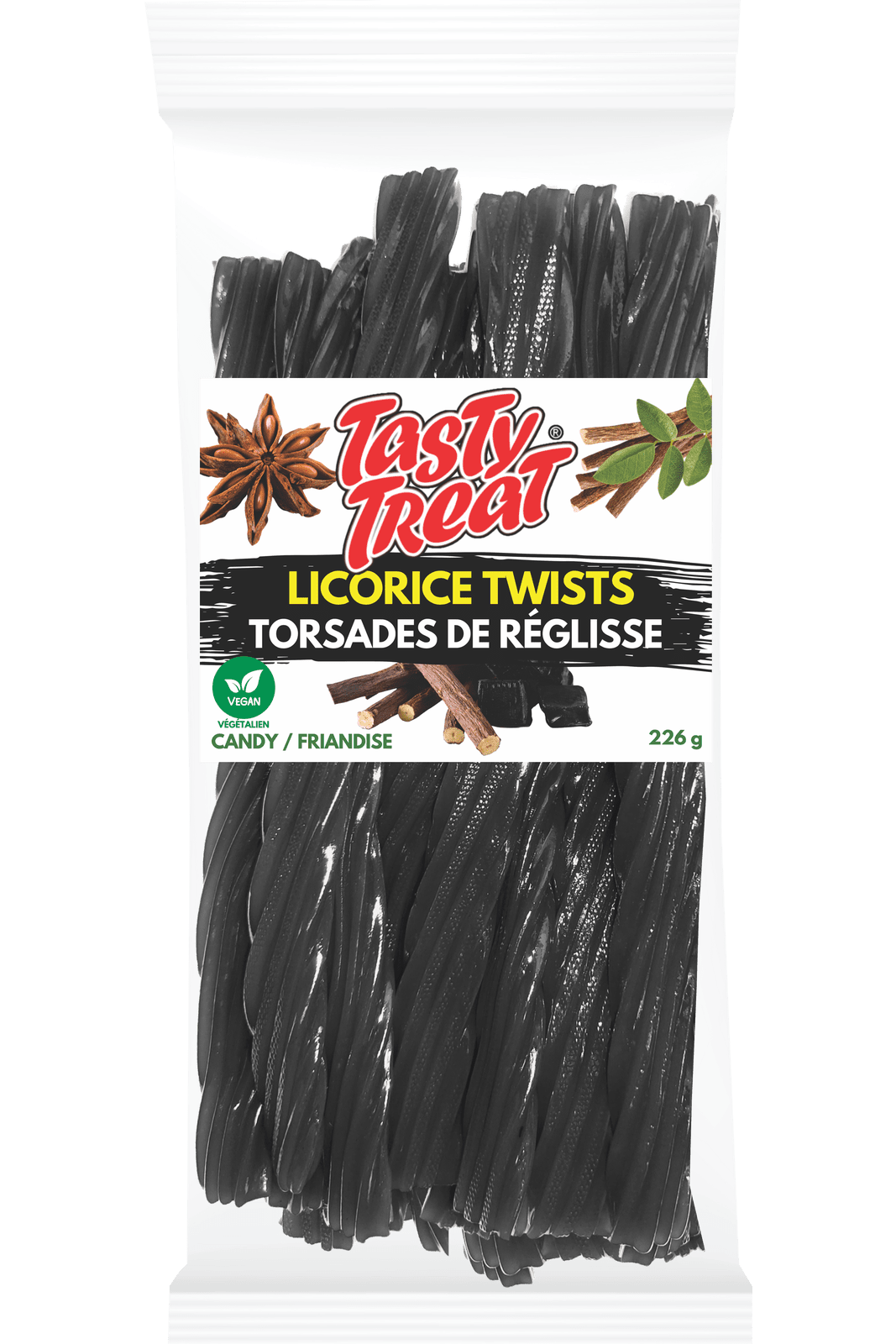 Tasty Treat Licorice Twists 226g Bag