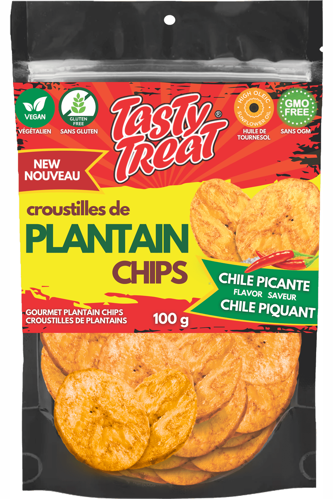 Tasty Treat Plantain Chips - Chile 100g