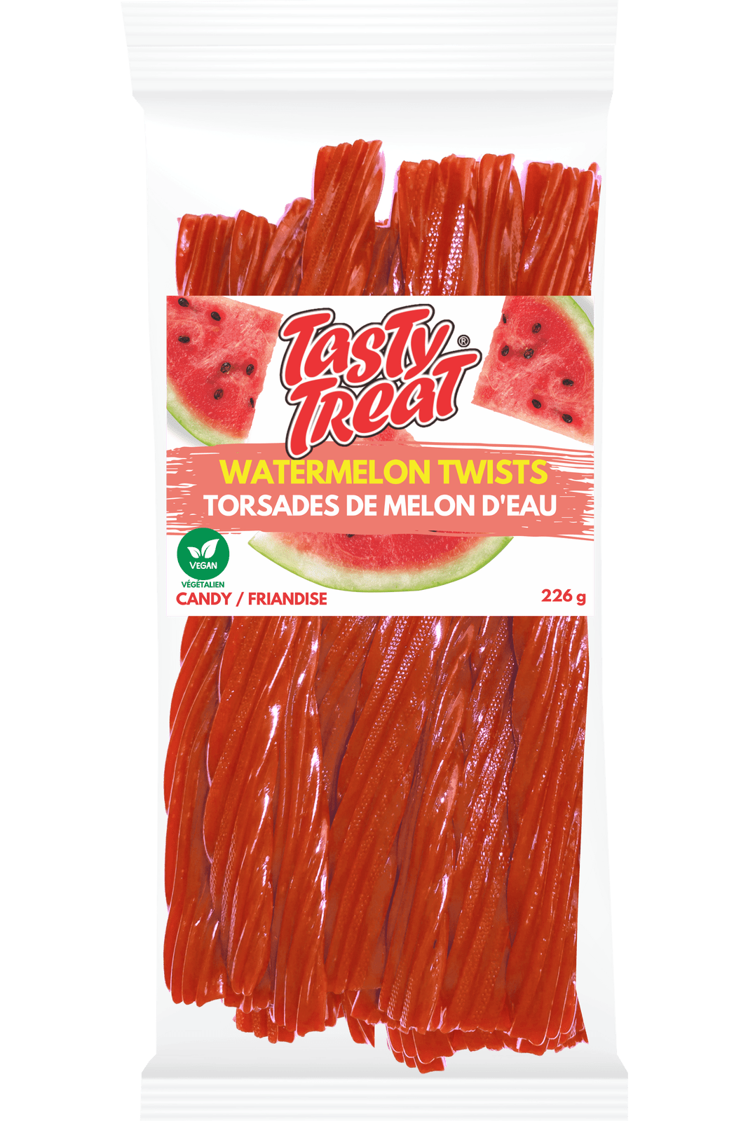 Tasty Treat Watermelon Twists 226g Bag