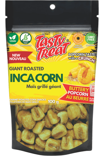 Tasty Treat Giant Inca Corn Nuts - Buttery Popcorn 100g