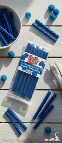 Blue Raspberry Licorice Twists 226g