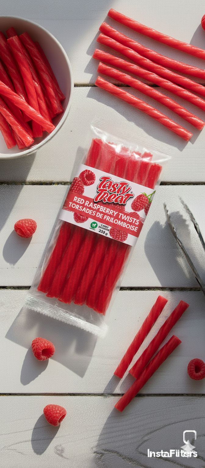 Red Raspberry Licorice Twists 226g