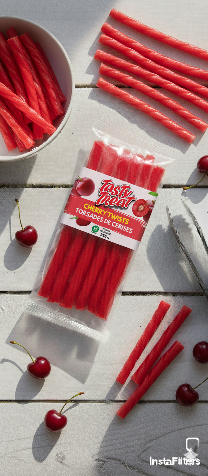 Cherry Licorice Twists 226g